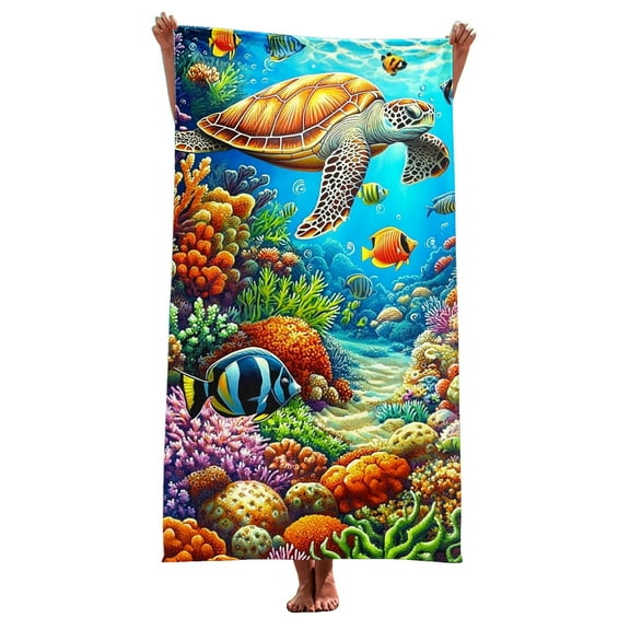 Beach Towels $15 & under. Sentuca Summer Beach Towels for Kids, Lightweight Hawaiian Bath Towel 29 x 59 Inch