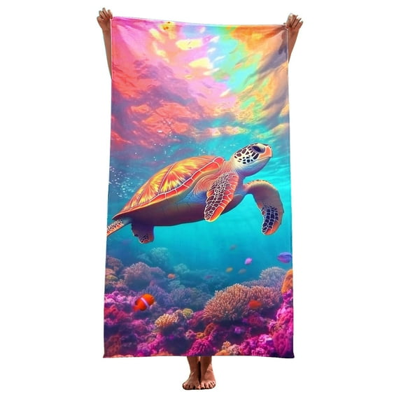 Beach Towels $15 & under. Sentuca Summer Beach Towels for Kids, Lightweight Hawaiian Bath Towel 29 x 59 Inch