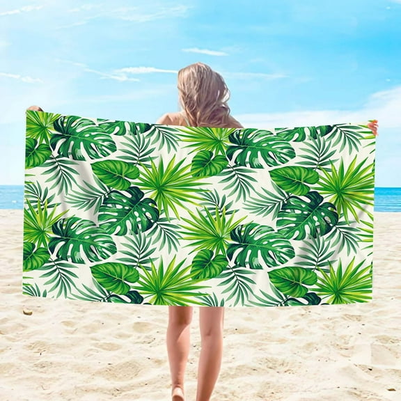 Beach Towels Clearance Under $5! LSLJS Bath Towels, Beach Towel Oversized Soft Quick Dry Swimming for Travel Camping Beach Accessories Vacation Essential Gift, Beach Rssentials