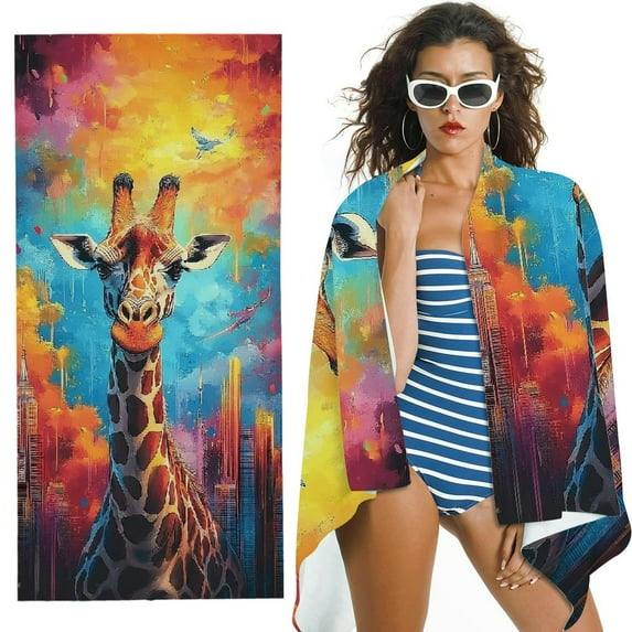 Beach Towels Girl BathTowels for Bathing Swimming Vacation Quick Dry Travel Towel for Women Girls Men Kids Adults 