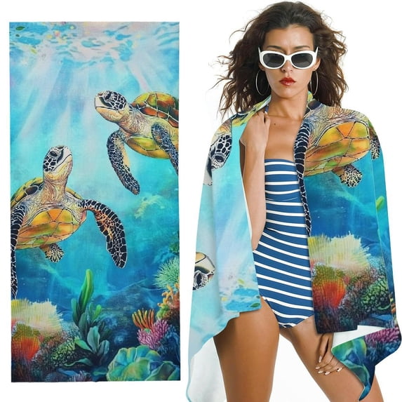 Beach Towels Girl BathTowels for Bathing Swimming Vacation Quick Dry Travel Towel for Women Girls Men Kids Adults 