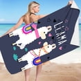 thumbnail image 1 of Beach Towels Microfiber Beach Towel Super Lightweight Colorful Bath Towel Sandproof Beach Blanket Multi-Purpose Towel For Travel Swimming Pool 30x60 Inch on Clearance, 1 of 4