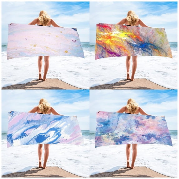 Beach Towels Oversized 30x59 Inch Large Quick Dry Microfiber Travel Towel Absorbent Lightweight Soft Bath Towel for Swimming Pool Camping Vacation by PALIFEUR