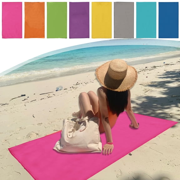 Beach Towels Oversized 31x51 Inch Large Quick Dry Sand Free Microfiber Travel Towel Absorbent Lightweight Compact for Pool Swimming Camping Gym Yoga Blue by PALIFEUR