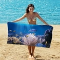 thumbnail image 1 of Beach Towels Oversized,Hawaiian Beach Towels,Microfiber Sand Free Beach Towel,Oversized Large Fast Dry Super Absorbent Lightweight Thin Bath Towels Blanket for Travel Pool Swimming Camping Women, 1 of 7