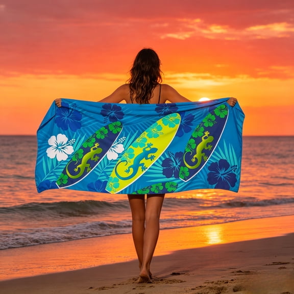 Beach Towels Oversized, Highly Absorbent, Quick Dry, Sand Free Lightweight Beach Towel Beach Essentials for Beach Bath Pool Summer and Vacation Gift for Women Men