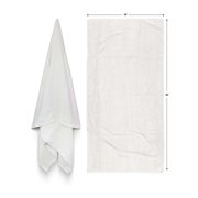 Beach Towels Terry Velour 30x60 2-Pack (White) 11.0 Lbs per Doz 100% Cotton
