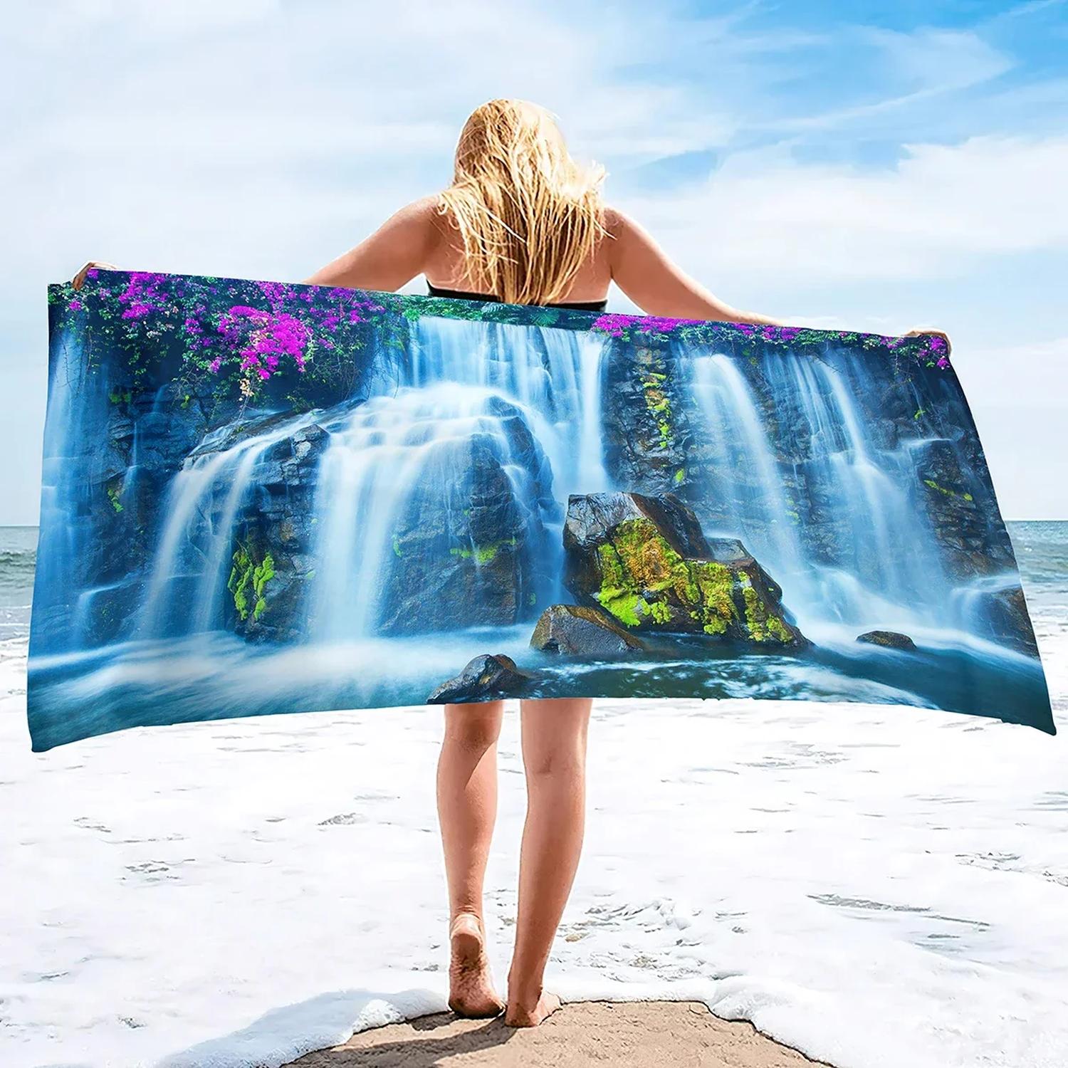 Personalized Beach Towel - Custom Pool Towel, Vacation Or Concert Gift, 2 Sizes Available
