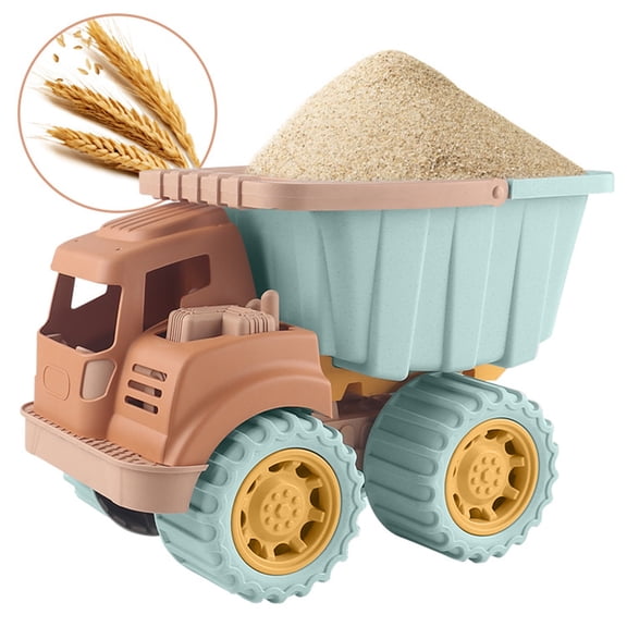 Beach Toy Cars for Kids Engineering Vehicle with Removable Dump Bed Large All-Terrain Wheels for Sand Beach Play Durable Plastic Construction Ideal for 3-8 Year Old Boys and Girls
