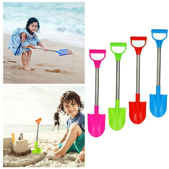 Beach Toy Children's Snow Shovel - Stainless Steel Handle Outdoor for Kids Durable and Beachplay Tool for Sand Play and Gardening Activities