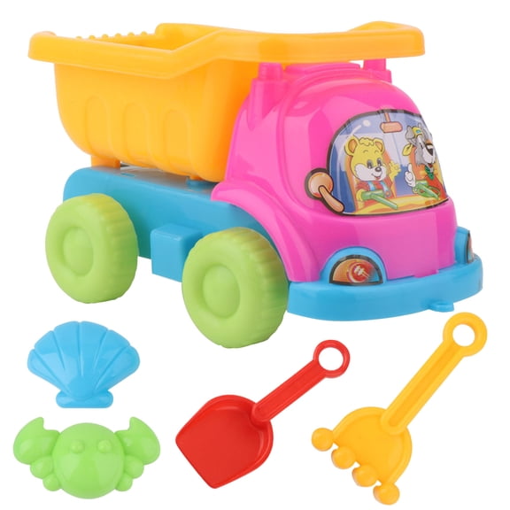 Beach Toys Sand Sets Dump Truck Shovel Rake Animal Molds Mesh Bags Included Sand Toys Sandbox Outdoor Beach Summer Toys Durable Weather Resistant