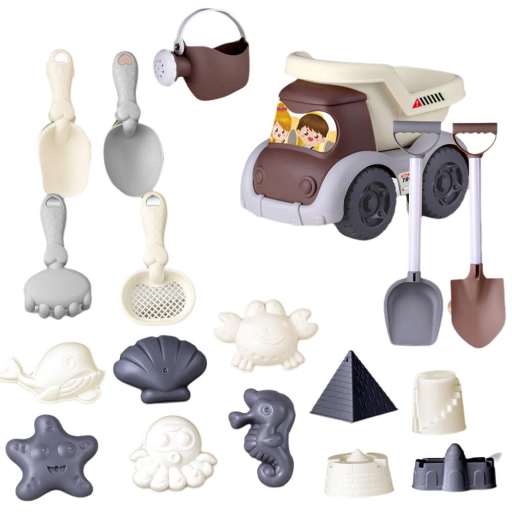 Beach Toys Set For beginner 18 PCS Sand Bucket and Spade Beach Set ...