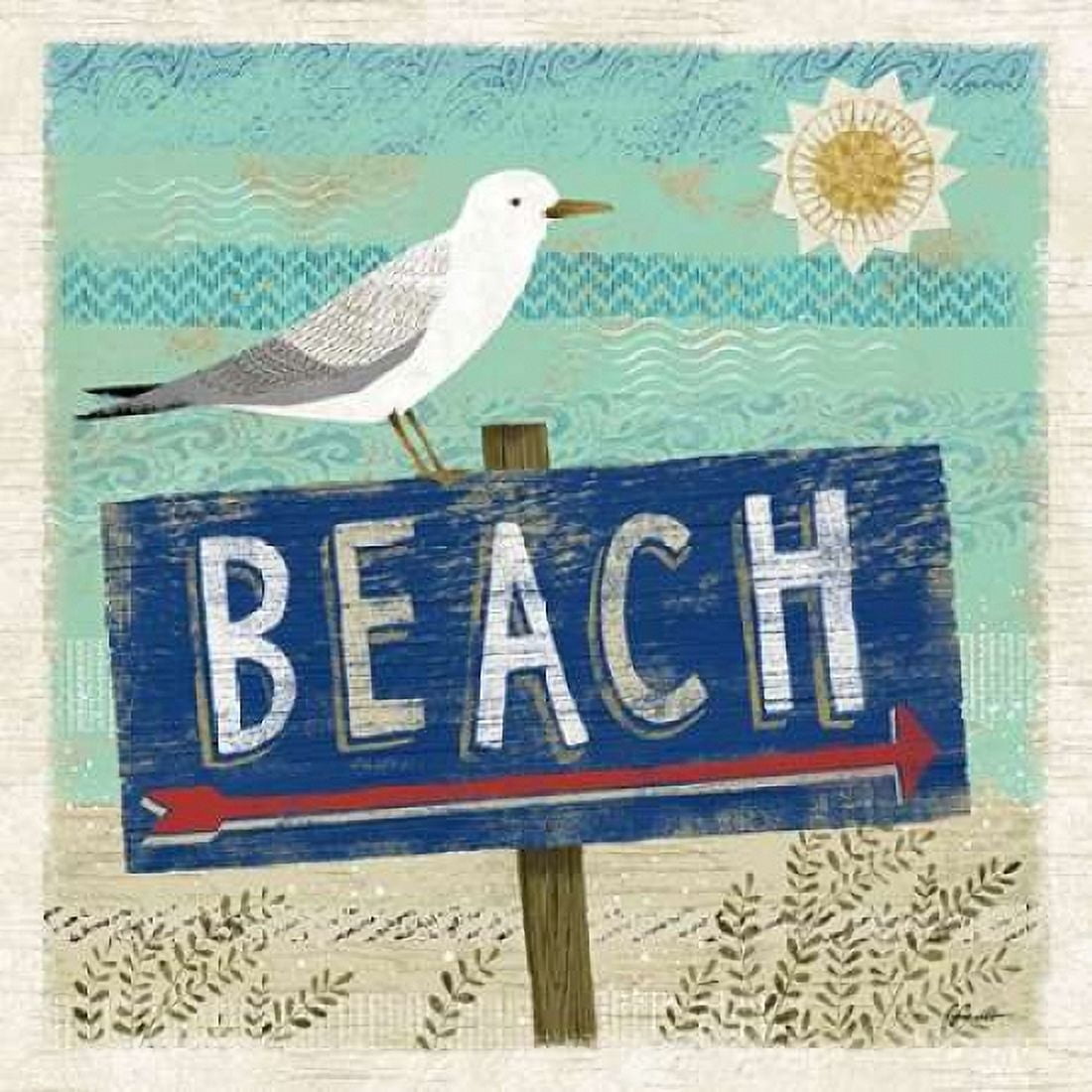 Beach Travel 2 Canvas Art - Richard Faust (24 x 24)