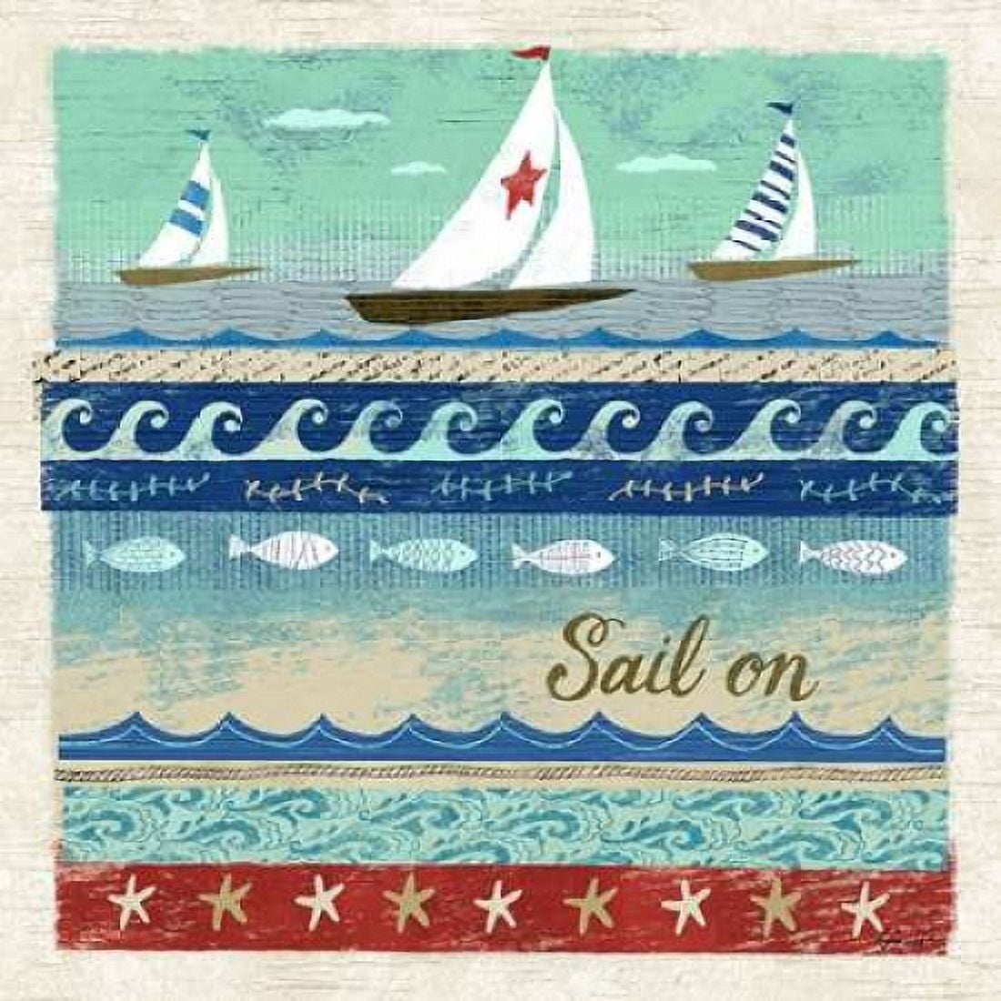 Beach Travel 3 Canvas Art - Richard Faust (24 x 24)