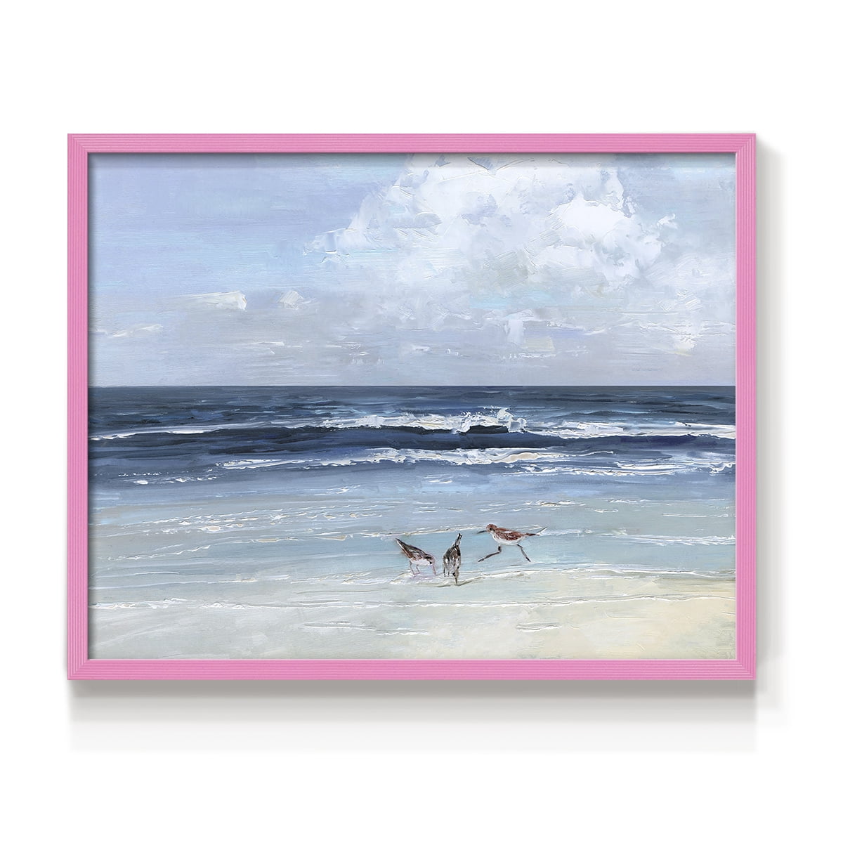 Beach Trio by Sally Swatland - Restickable Framed Giclée Print
