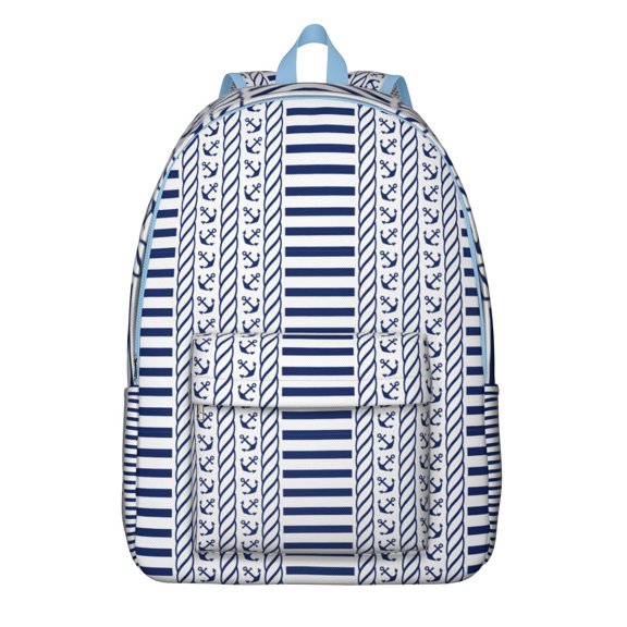 Beach Tropical Summer Compass Travel Backpack – Lightweight Student Backpack with Nautical Marine Print, Comfortable Carrying, and Anti-theft Features for Daily Use and Short Trips