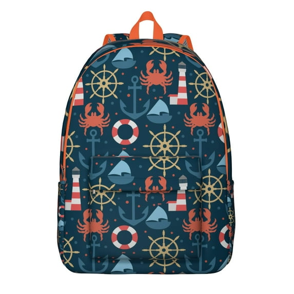Beach Tropical Summer Compass Travel Backpack – Lightweight Student ...