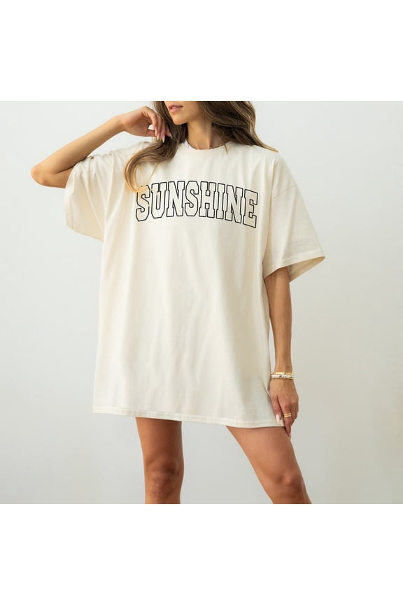 Beach Tshirt, Oversized Summer Tee, Preppy Clothes, Sunshine Shirt, Vsco Shirt, Trendy Beach Clothes, Summer Time Shirt, Vacay Mode