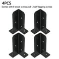 Beach Umbrella Brackets 4Pcs Adjustable Deck Post Anchor Base Brackets