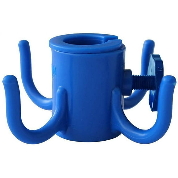 Beach Umbrella Hanging Hook,4-prongs Plastic Umbrella Hook Hanging for Towels /Hats/Clothes/Camera/Sunglasses/ Bags,Fit for Beach,Camping Trips Blue