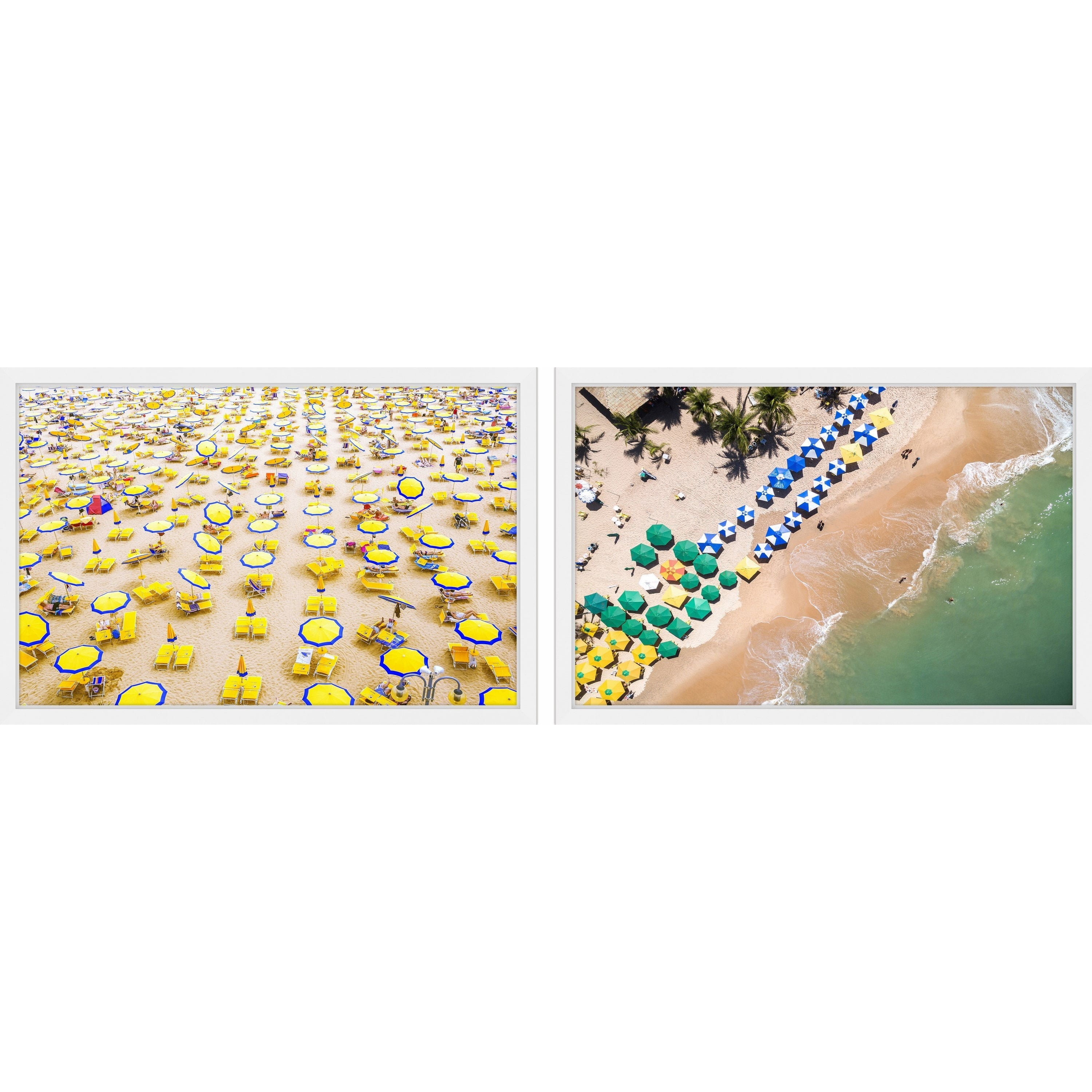 Beach Umbrellas Diptych