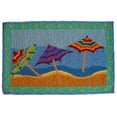 thumbnail image 1 of Coastal Tropical Tiki Beach Umbrellas Area 33 x 21 Inches Accent Rug, 1 of 2