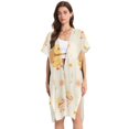 thumbnail image 1 of Beach Vacation Clothes Kimono Cardigan Loose Swimsuit Cover Up for Women Cute Duck with Backpack M, 1 of 6