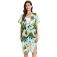 thumbnail image 1 of Beach Vacation Clothes Kimono Cardigan Loose Swimsuit Cover Up for Women Dinosaurs Cactus Sun Star Cloud M, 1 of 6