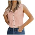 thumbnail image 1 of Beach Vacation Clothes for Women Bra inside Top Boy Outdoor Desert Top Women Camp Diet Button up Blouses Bodysuit Cute Spaghetti Strap Crop Cute Cleavage Tops Camisole Tunic Women's Pink S, 1 of 5