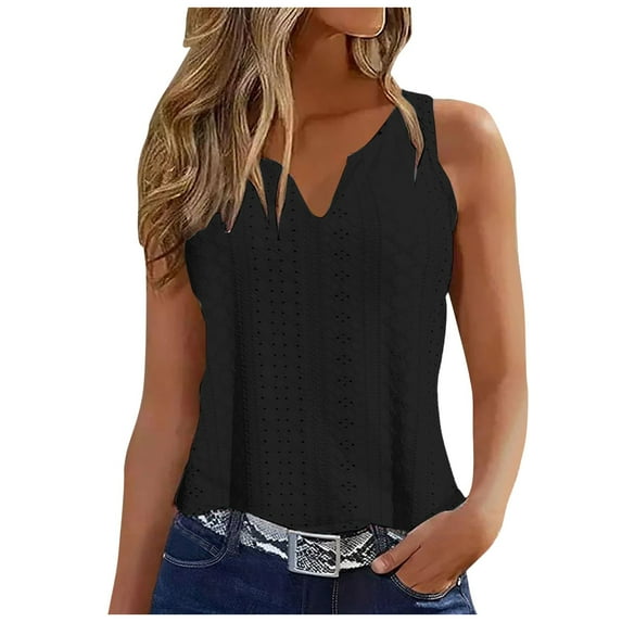 Beach Vacation Clothes for Women Camisoles with Support Women 9 10 Casual Summer Top Bra Shelf Top plus Blouse Dressy Bodysuit for Bohemian Shirt Button up Summer Sexy V Black M