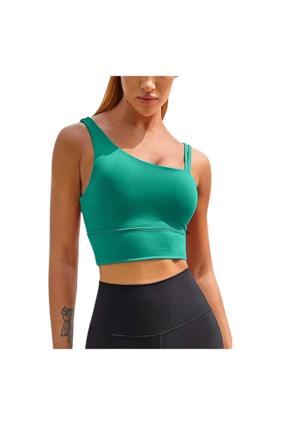 Beach Vacation Clothes for Women Cute Business Tops Cropped Muscle for Women Bohemian Lace Tops Crop Top Neck Champagne Sequin Top Comfortable Ladies Camisole with Spandex Casual Bra ’ s Green M