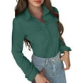 thumbnail image 1 of Beach Vacation Clothes for Women, Shirts for Women, Stylish Women's Slim Fit V-Neck Long Sleeve Shirts for Casual and Wear - Elegant Blouses for Parties and Daily Activities, 1 of 9