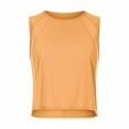 thumbnail image 1 of Beach Vacation Clothes for Women Tote Girls Top Pack Women Dark Tan Top Dance Crop Long Cancer Tops for Chicken Lady Dinosaur Tail Blank Muscle Customize Tops Women's Hollow Back Yoga Suit Orange S, 1 of 5