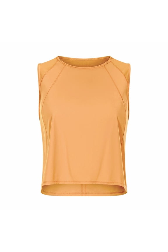 Beach Vacation Clothes for Women Tote Girls Top Pack Women Dark Tan Top Dance Crop Long Cancer Tops for Chicken Lady Dinosaur Tail Blank Muscle Customize Tops Women's Hollow Back Yoga Suit Orange M