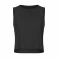 thumbnail image 1 of Beach Vacation Clothes for Women Tote Girls Top Pack Women Dark Tan Top Dance Crop Long Cancer Tops for Chicken Lady Dinosaur Tail Blank Muscle Customize Tops Women's Hollow Back Yoga Suit Black L, 1 of 6