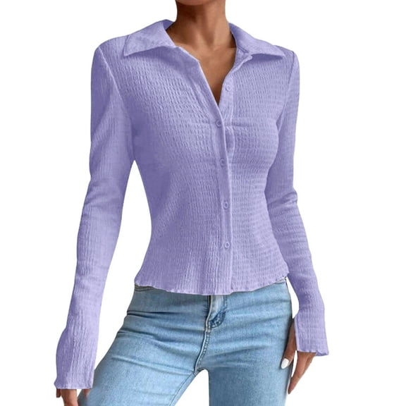 Beach Vacation Clothes for Women, Women Blouses, Stylish Women Shirts Long Sleeve Button Down Casual Shacket Fashionable Oversized Tops for Everyday Wear