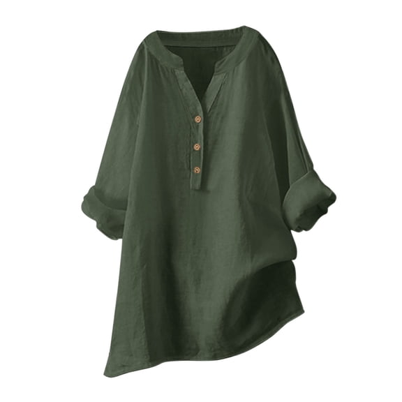 Beach Vacation Clothes for Women, Women'S Tops, Stylish Women's Blouse with Button Front Casual Long Sleeve Top for Everyday Wear Versatile and Comfortable Shirt for Women