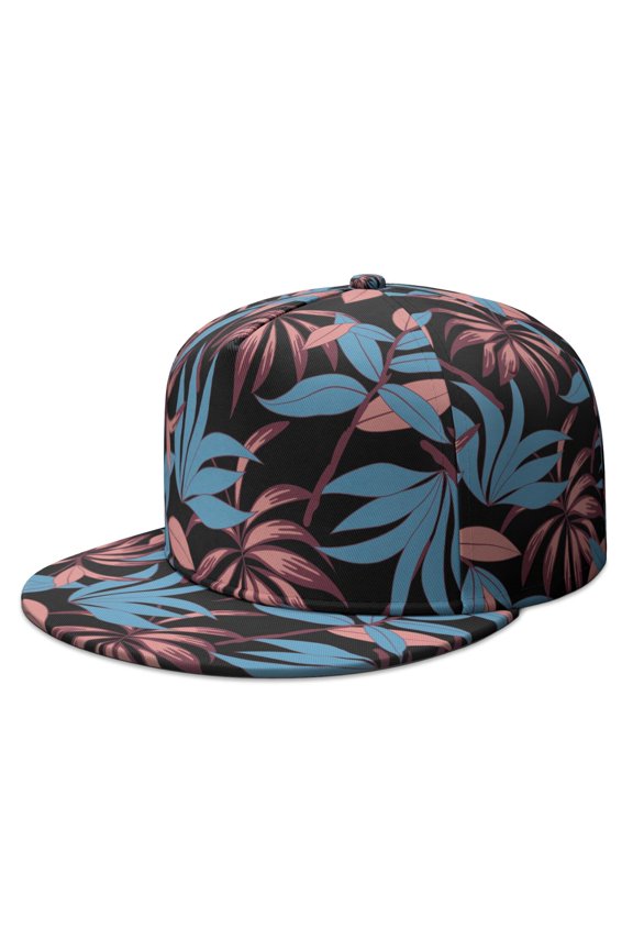 Beach Vacation Jungle Leaves Adjustable Hat - Unisex Classic Baseball Cap for Daily Wear & Outdoor Use