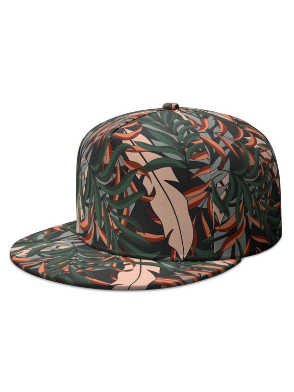 Beach Vacation Palm Inspired Adjustable Hat - Unisex Classic Baseball Cap for Daily Wear & Traveling