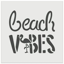 Beach Vibes Flamingo DIY Cookie Wall Craft Stencil - 5.5 Inch