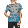 thumbnail image 1 of 'Beach Vibes Only' Women's Cut & Sew Tee (AOP), 1 of 6
