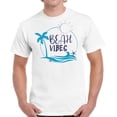thumbnail image 1 of Beach Vibes T-Shirt for Men - S M L XL 2XL 3XL 4XL 5XL Graphic Tee - Summer Clothes Collection Vacation Shirt Mens, 1 of 2