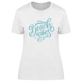 thumbnail image 1 of Beach Vibes Text T-Shirt Women -Image by Shutterstock, Female Small, 1 of 2