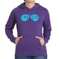 thumbnail image 1 of Beach Vibes - Women's Word Art Hooded Sweatshirt, 1 of 2