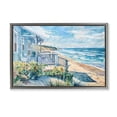 thumbnail image 1 of Stupell Industries Beach Villa Overlook Gray Framed Floater Canvas Wall Art, design by LSR Design Studio, 17 x 25, 1 of 9