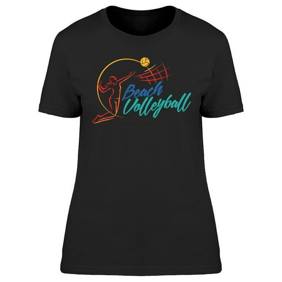 Beach Volleyball Design T-Shirt Women -Image by Shutterstock, Female x-Large