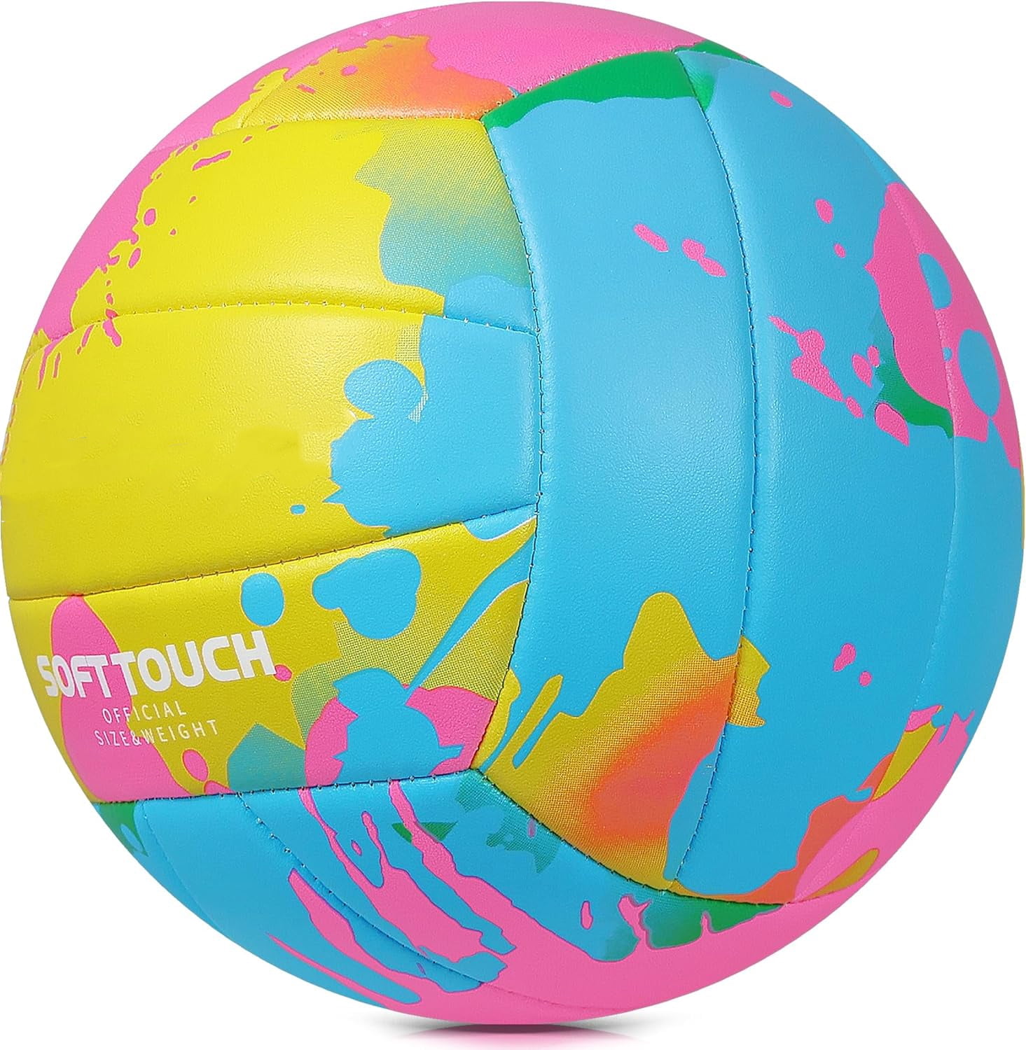 Beach Volleyball Soft Waterproof PU Ball for Indoor, Outdoor, Pool, Gym, Training
