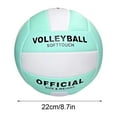 thumbnail image 1 of Beach Volleyball, Waterproof Soft Durability Stability Sports Ball Equipment, for Outdoor Indoor Beach Play Game Pool Gym Training, Green, 1 of 6