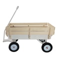 thumbnail image 1 of Beach Wagon with Big Wheels for Sand, Wagon Carts with 10" Big Wheels, Heavy Duty Utility Garden Wagon, 330 lbs Capacity Portable Grocery Cart, All Terrain Wheels Wagon Cart, JA3891, 1 of 11