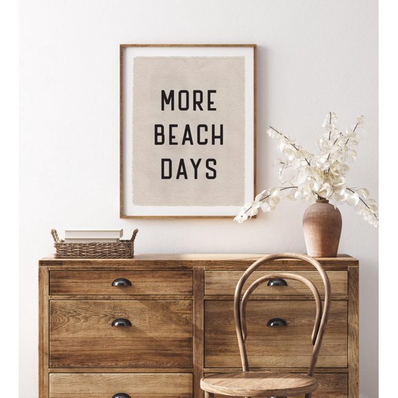 Beach Wall Art, More Beach Days Poster Sign, Surf Tapestry Flag, Coastal Wall Decor Banner